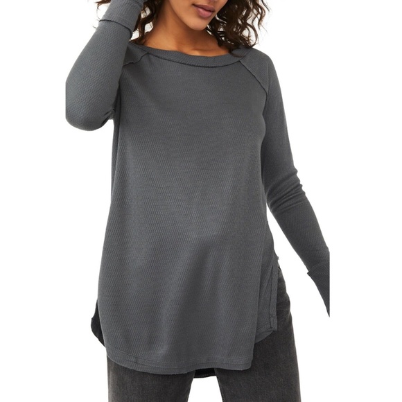 FREE PEOPLE | Snowy Thermal, Blue/Gray size small - Picture 10 of 11